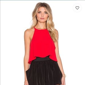 Assali Red Crop Top